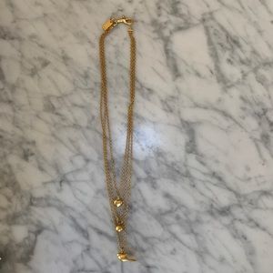 Coach gold 3-tiered necklace